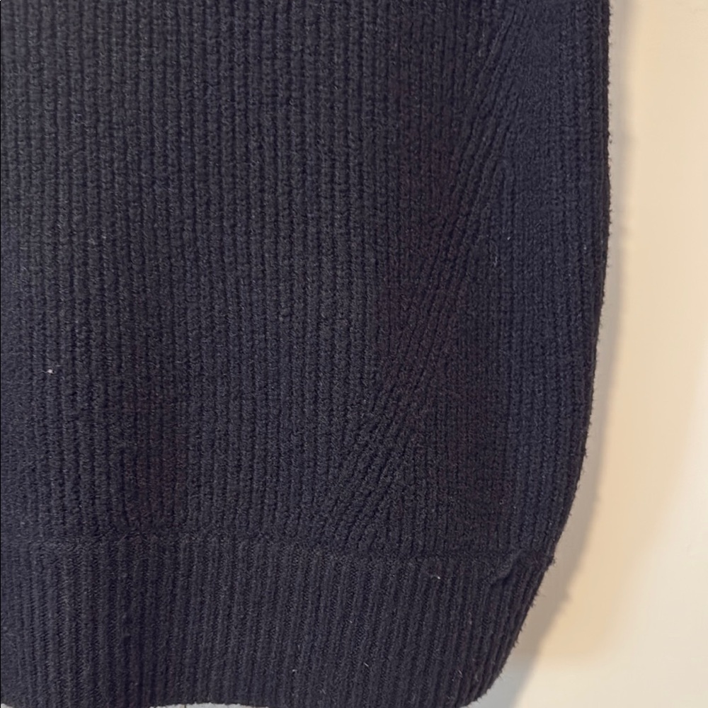 SO Black Knit Cutout Cap Ruffle Sleeveless Sweater large - Picture 4 of 9
